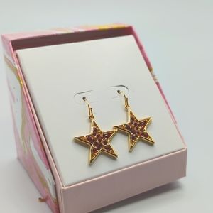 Gold and Sapphire Earrings